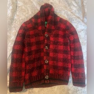 RED AND BLACK SWEATER